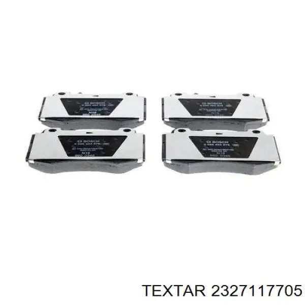 Купити 2327117705 Textar Колодки гальмівні передні, дискові