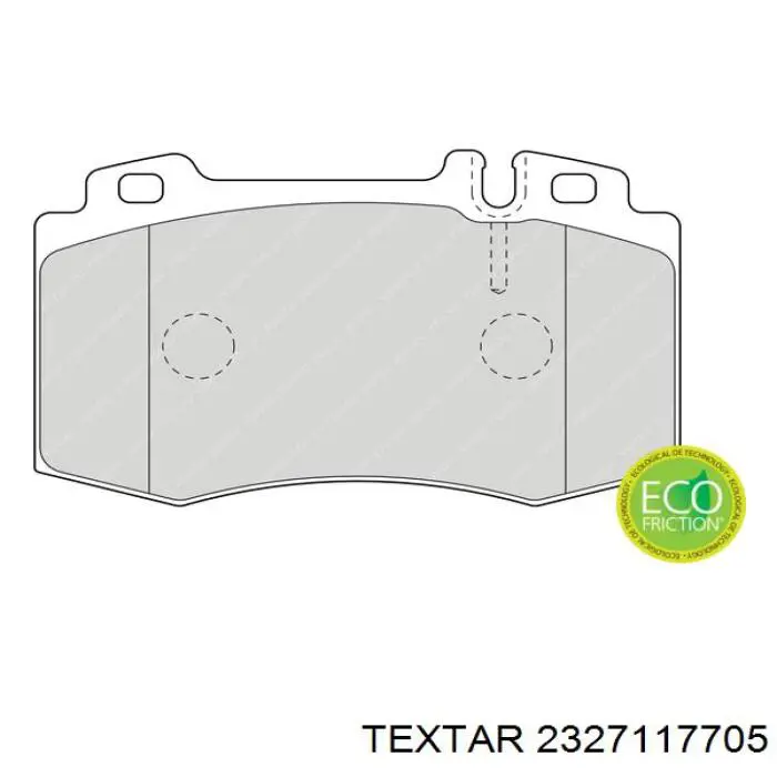 2327117705 Textar Передні гальмівні колодки