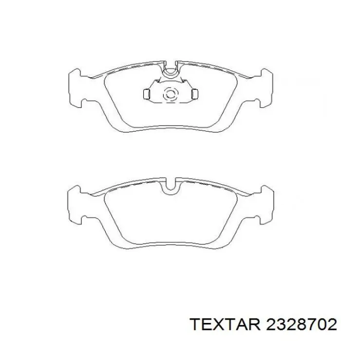Передні тормозні колодки 2328702 Textar