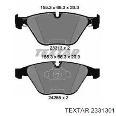 Купити 2331301 Textar Колодки гальмівні передні, дискові