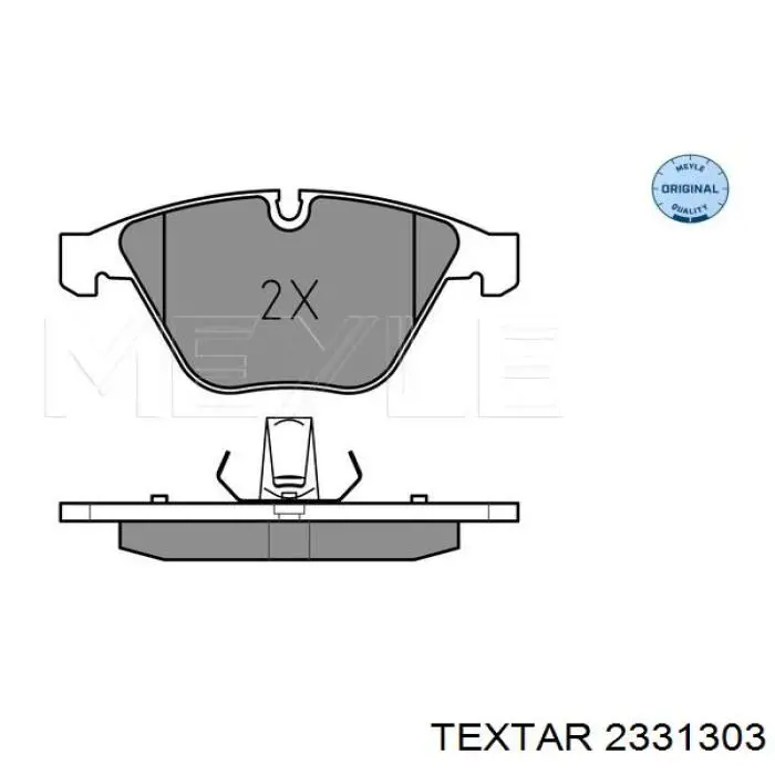 Передні тормозні колодки 2331303 Textar