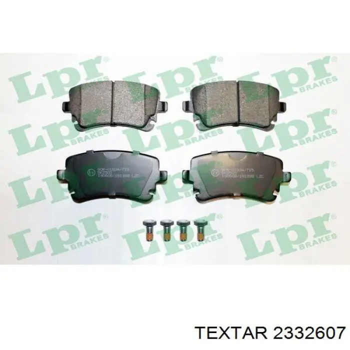 Купити 2332607 Textar Задні колодки