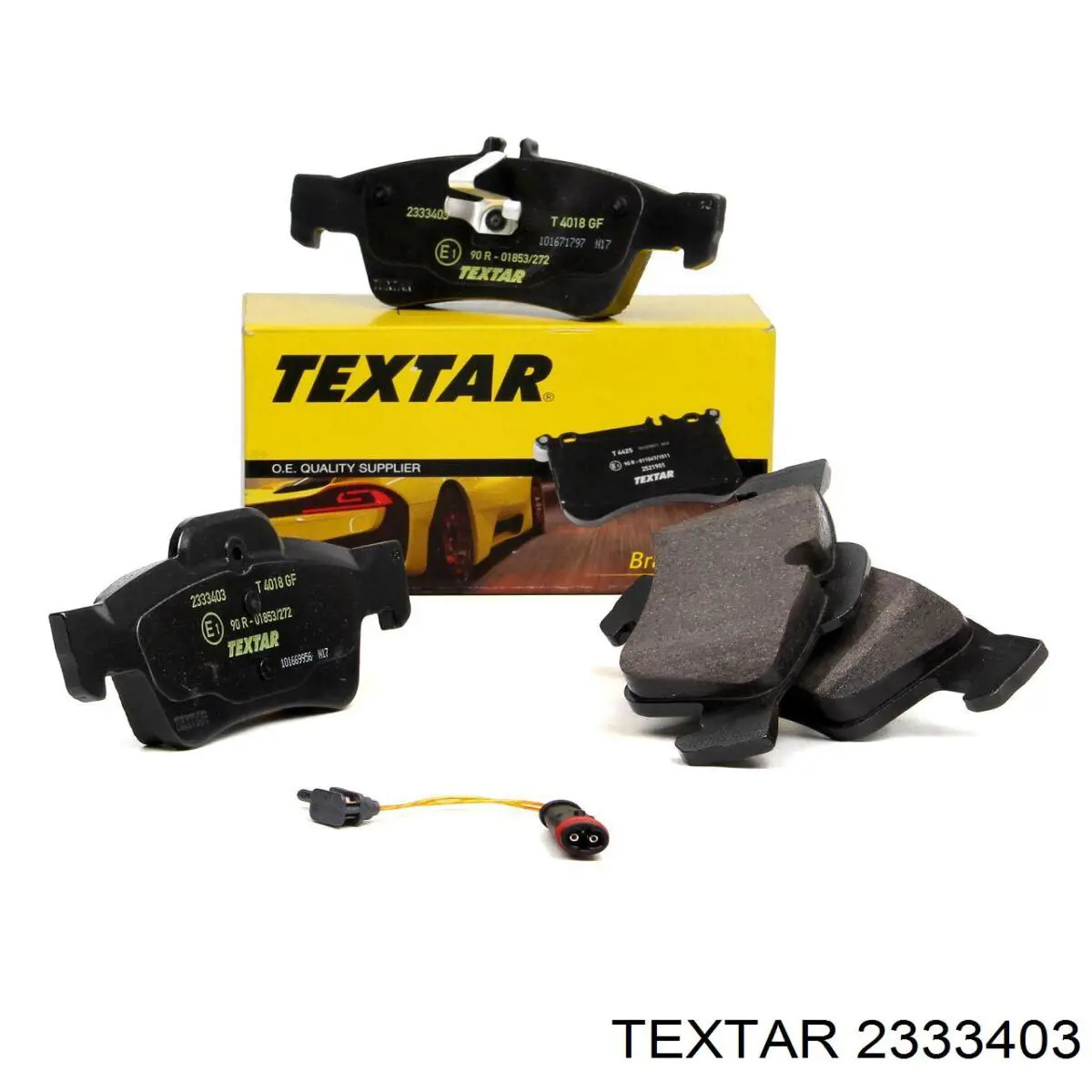 2333403 Textar Колодки гальмівні задні, дискові