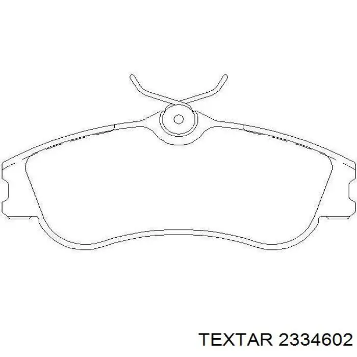 2334602 Textar Передні гальмівні колодки