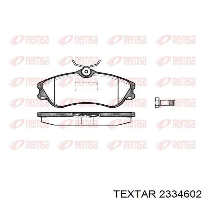 Гальмівні колодки Textar 2334602 ціна, від 21.35 USD