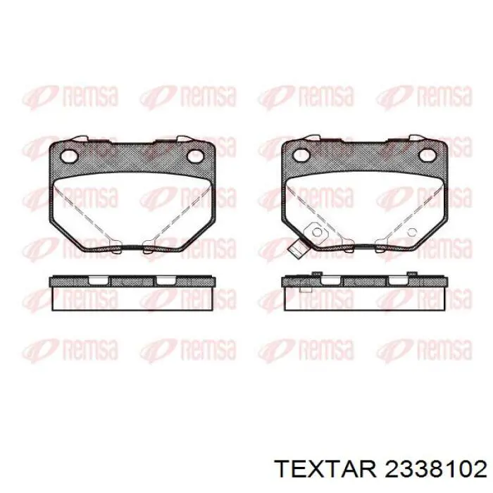Задні гальмівні колодки Textar 2338102 ціна, від 18.44 USD