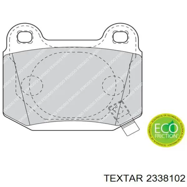 Купити 2338102 Textar Задні колодки