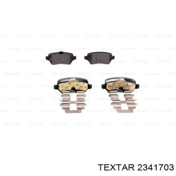 Задні гальмівні колодки Textar 2341703 ціна, від 14.18 USD
