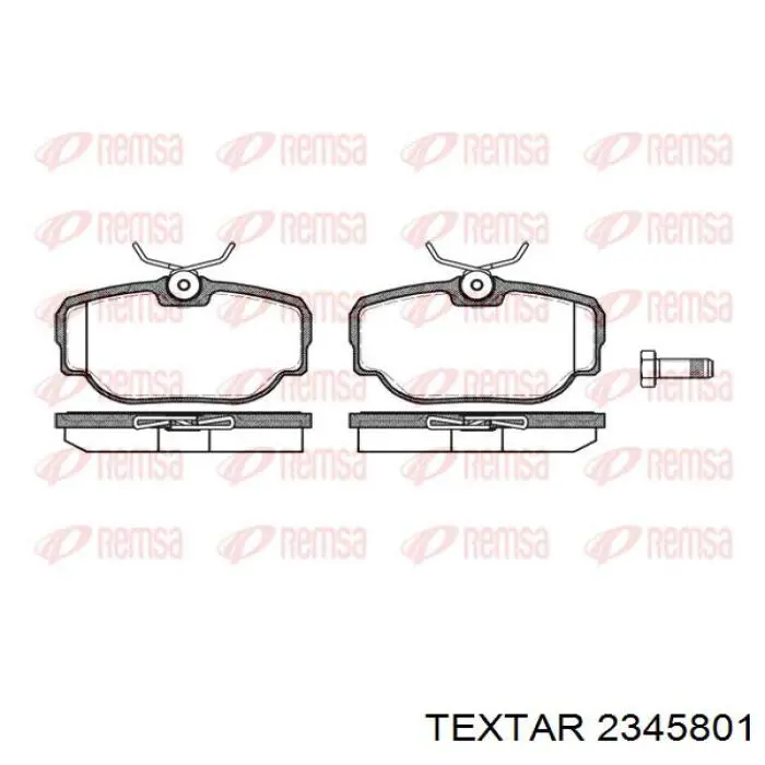 Задні гальмівні колодки Textar 2345801 ціна, від 26.77 USD