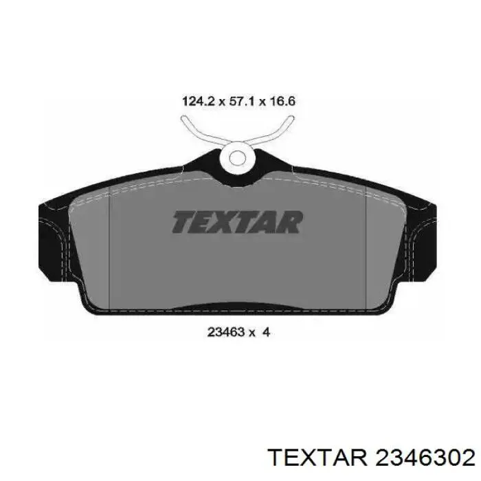 Купити 2346302 Textar Колодки гальмівні передні, дискові