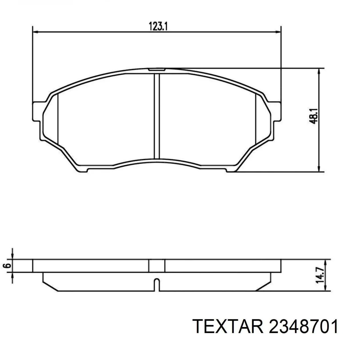 Тормозні колодки Textar 2348701