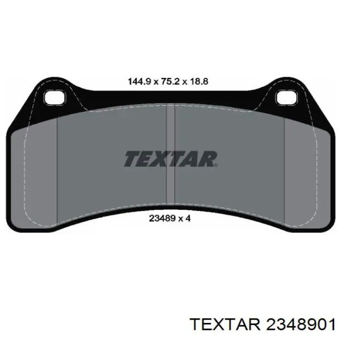 2348901 Textar Передні гальмівні колодки