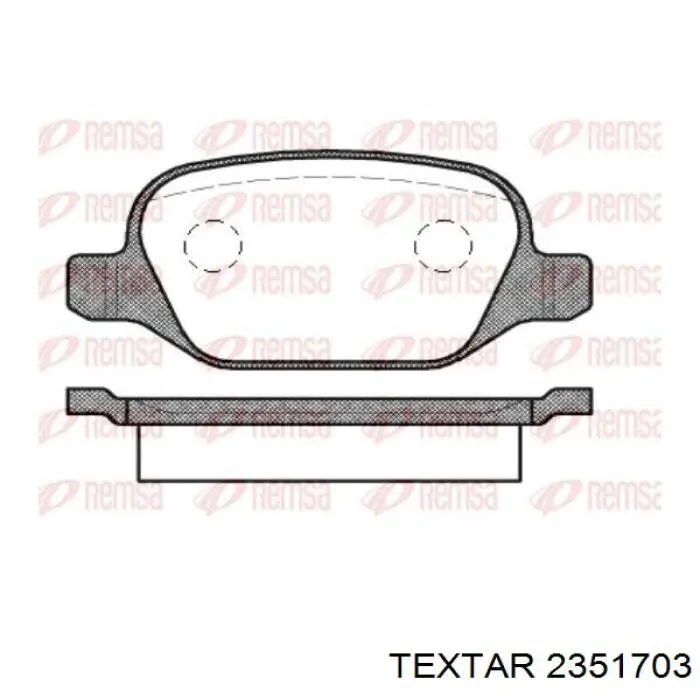 Купити 2351703 Textar Задні колодки
