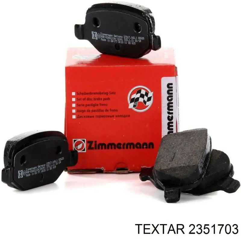 Задні гальмівні колодки Textar 2351703 ціна, від 17.64 USD