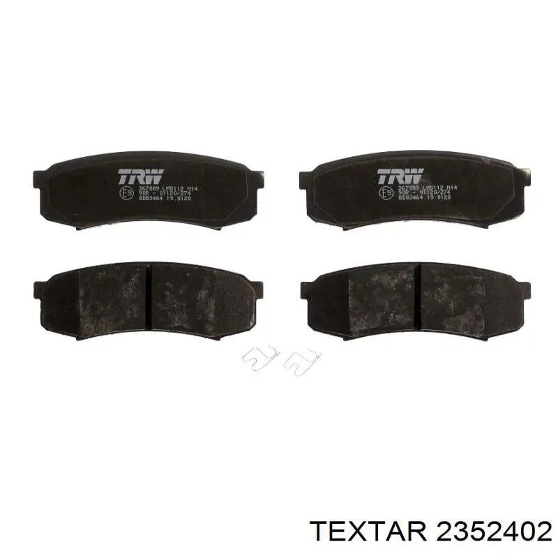 Купити 2352402 Textar Колодки гальмівні передні, дискові