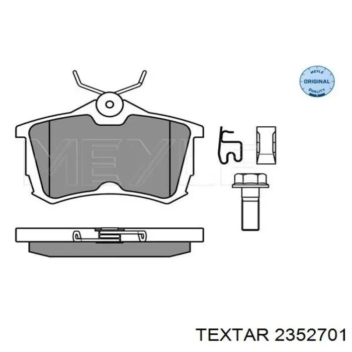Задні дискові колодки Textar 2352701