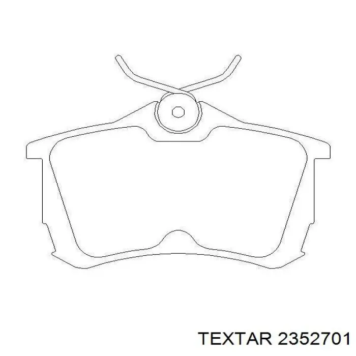 Задні гальмівні колодки Textar 2352701 ціна, від 17.71 USD