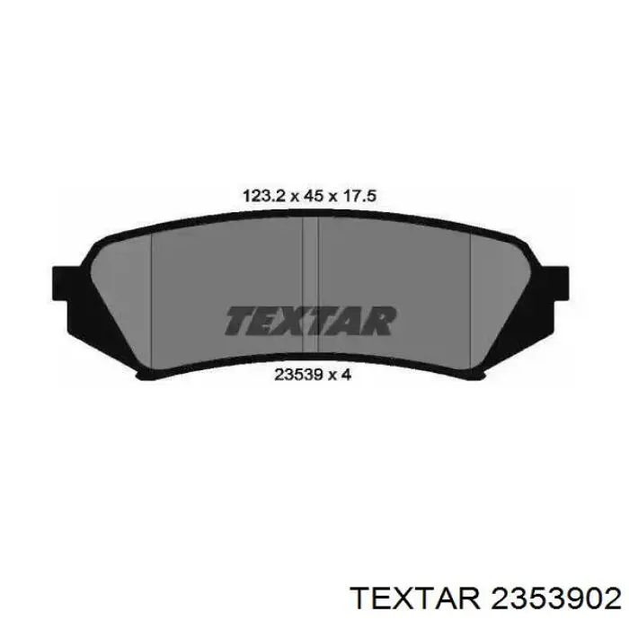 Купити 2353902 Textar Задні колодки