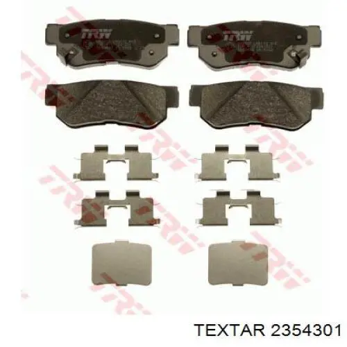 Задні дискові колодки Textar 2354301