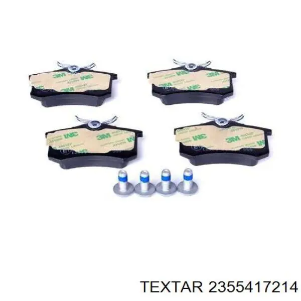 2355417214 Textar Колодки гальмівні задні, дискові