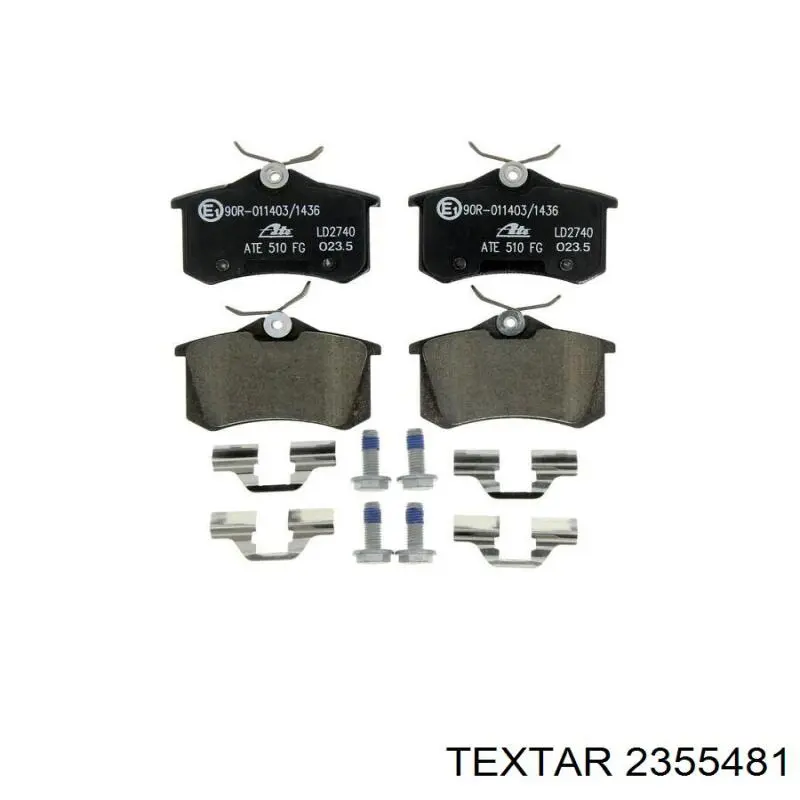 Купити 2355481 Textar Задні колодки