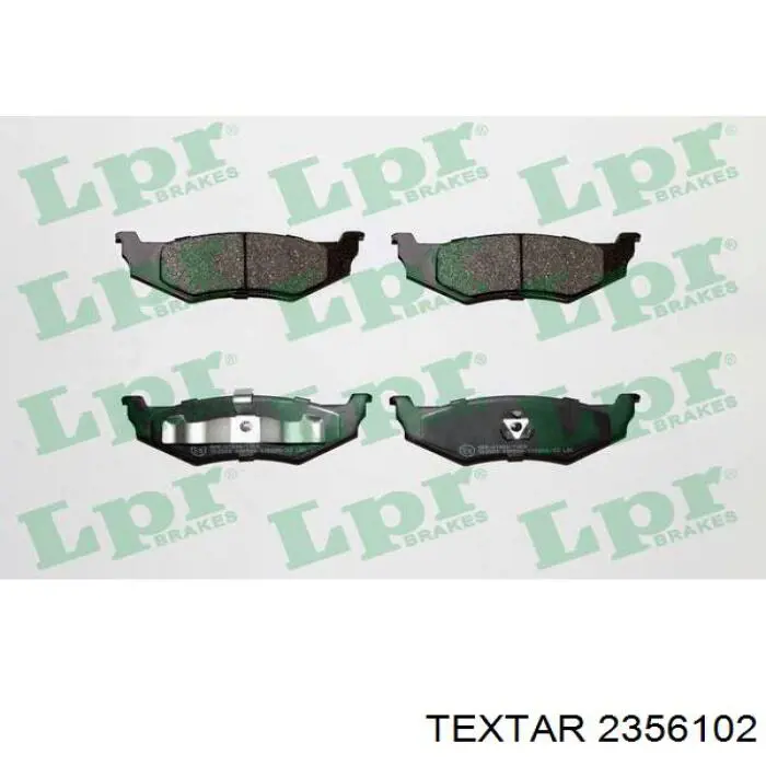 Купити 2356102 Textar Задні колодки