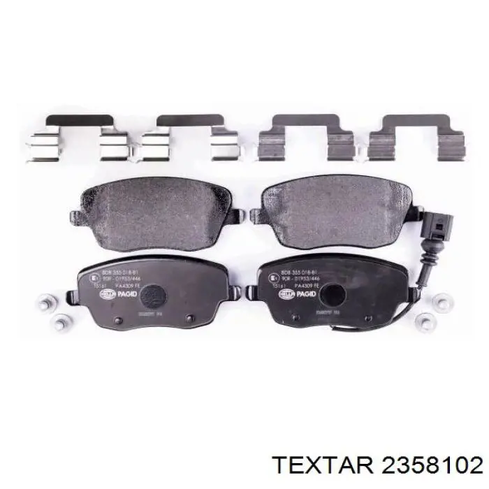 Гальмівні колодки Textar 2358102 ціна, від 21.77 USD