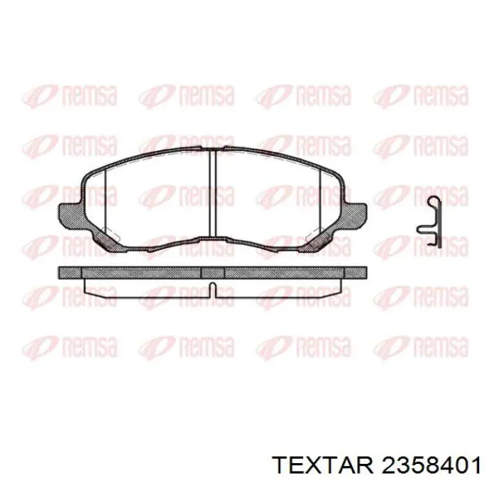 Гальмівні колодки Textar 2358401 ціна, від 26.72 USD