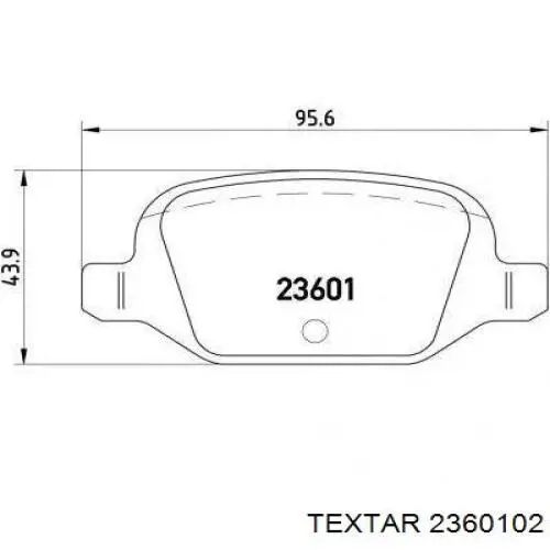 Задні гальмівні колодки Textar 2360102 ціна, від 22.98 USD