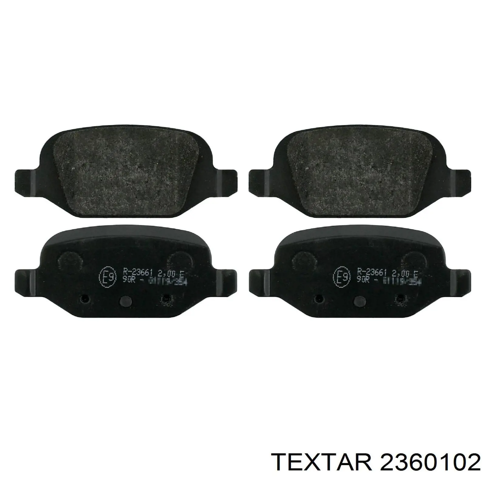 2360102 Textar колодки гальмові задні, дискові