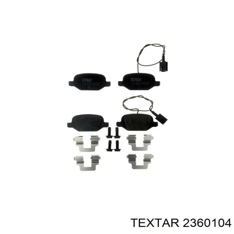 2360104 Textar Передні гальмівні колодки