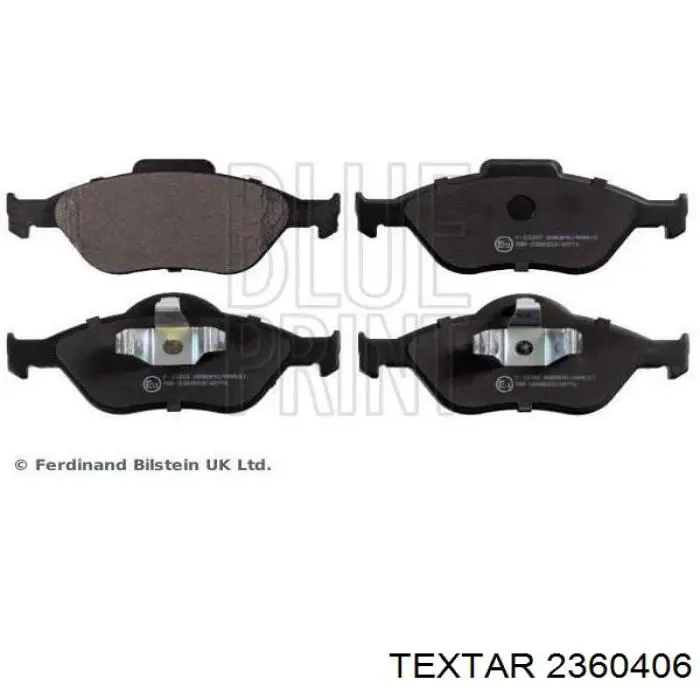 Передні тормозні колодки 2360406 Textar
