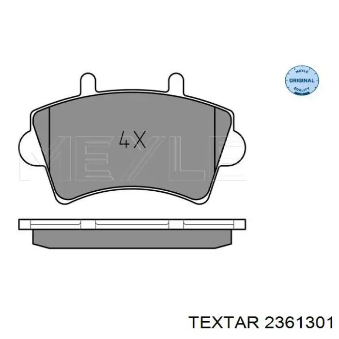 Гальмівні колодки Textar 2361301 ціна, від 20.17 USD