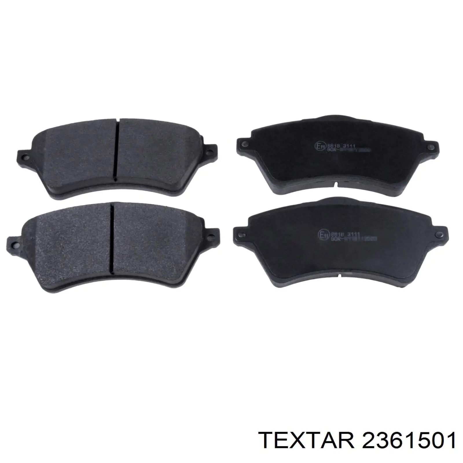 2361501 Textar Передні гальмівні колодки