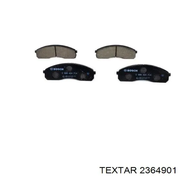2364901 Textar колодки гальмівні передні, дискові