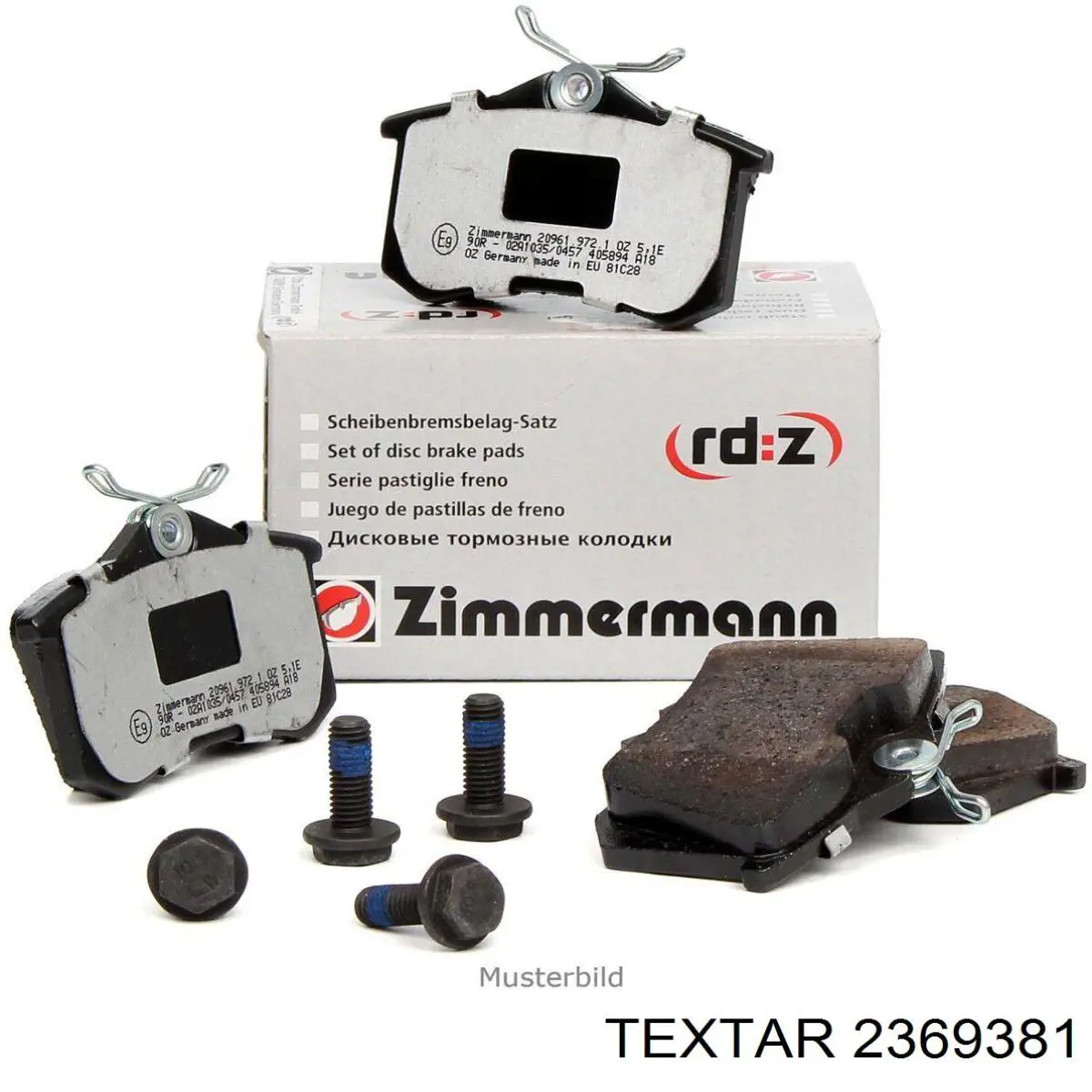 Гальмівні колодки Textar 2369381 ціна, від 44.48 USD