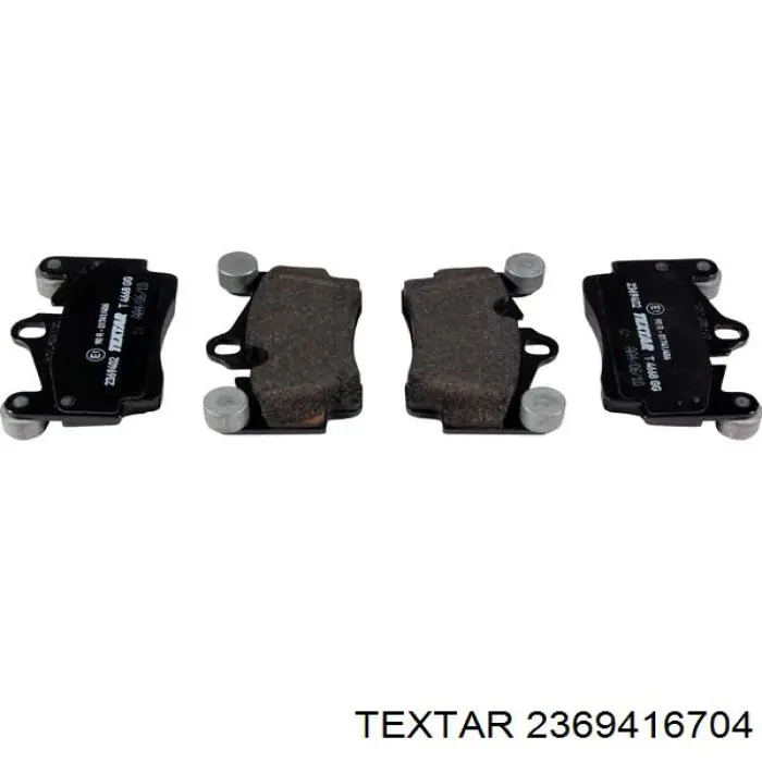 2369416704 Textar Колодки гальмівні задні, дискові
