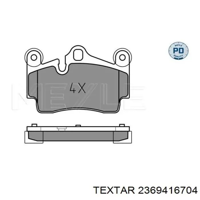 Задні гальмівні колодки Textar 2369416704 ціна, від 49.59 USD