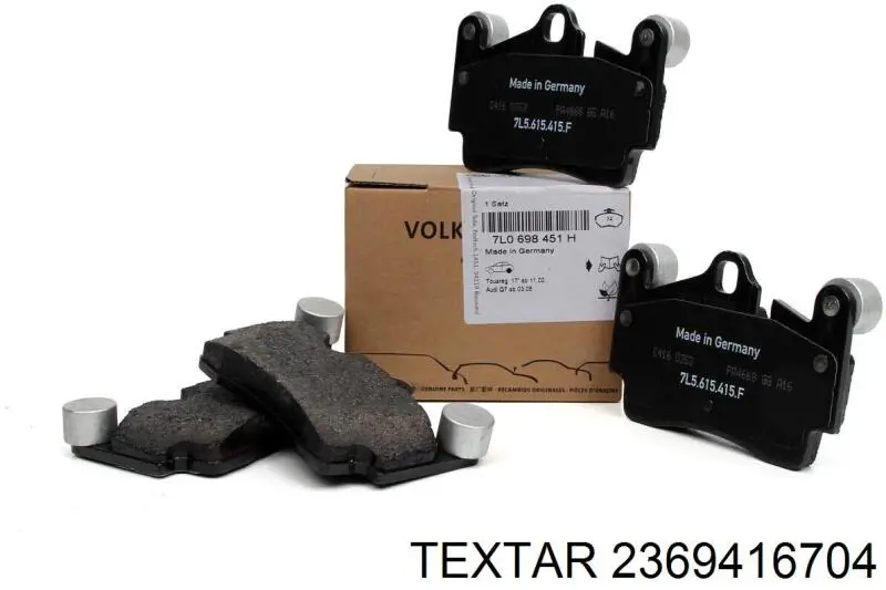 Купити 2369416704 Textar Задні колодки