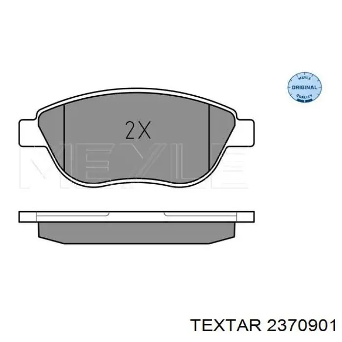 Передні тормозні колодки 2370901 Textar