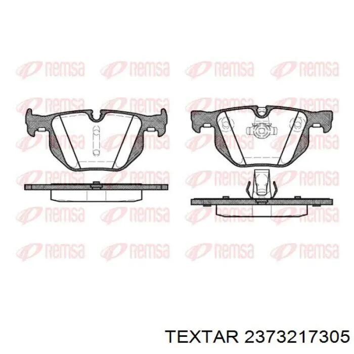 Задні гальмівні колодки Textar 2373217305 ціна, від 28.28 USD