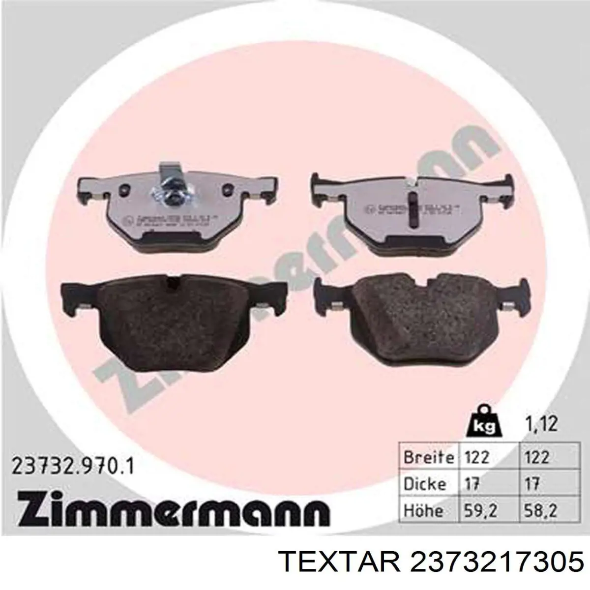 Задні гальмівні колодки Textar 2373217305 ціна, від 28.28 USD