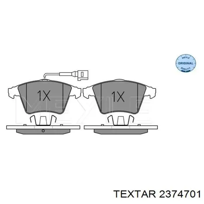 Передні тормозні колодки 2374701 Textar