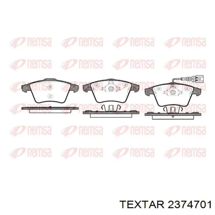 Гальмівні колодки Textar 2374701 ціна, від 27.08 USD
