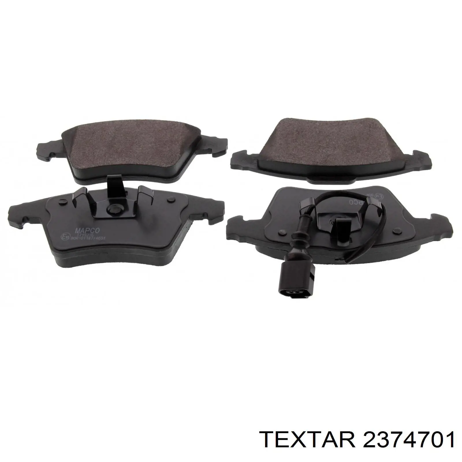 Купити 2374701 Textar Колодки гальмівні передні, дискові