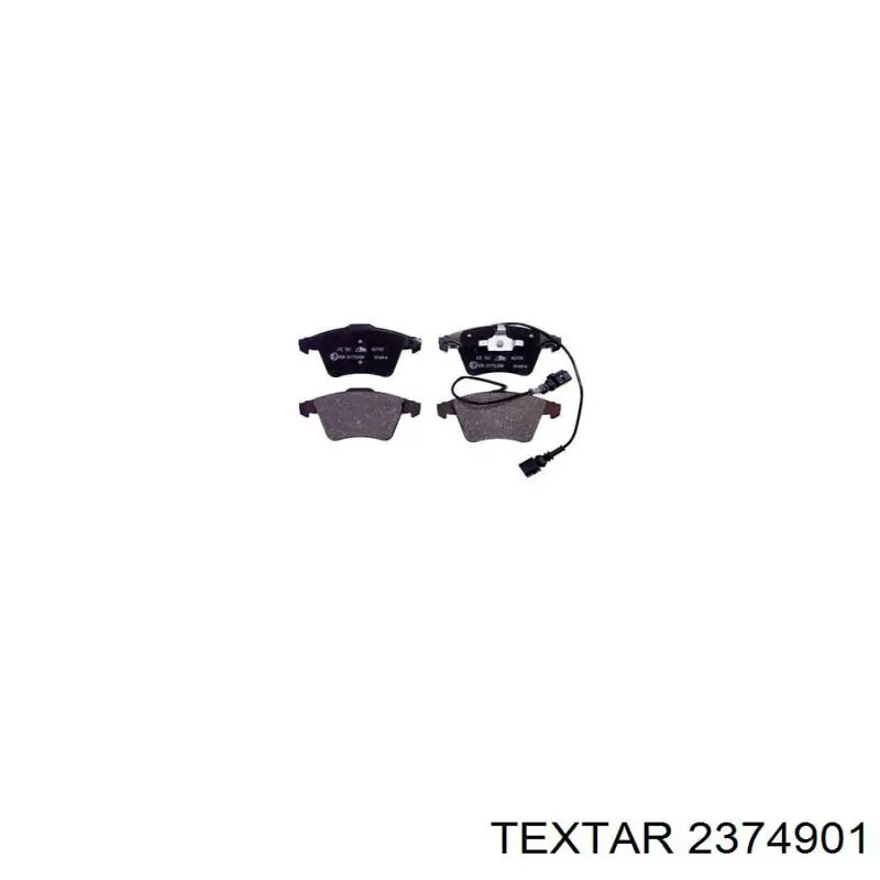 Гальмівні колодки Textar 2374901 ціна, від 35.20 USD