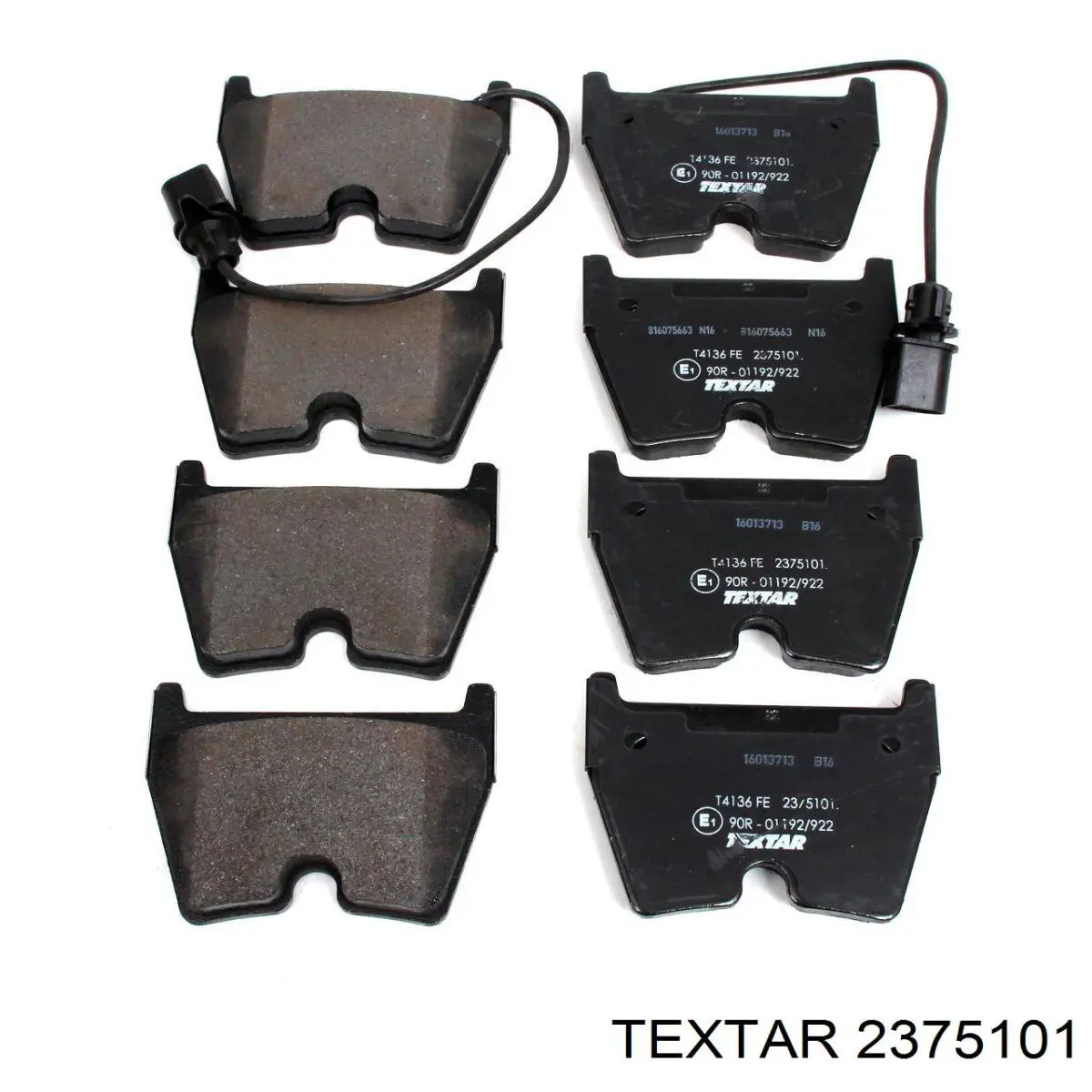 Купити 2375101 Textar Колодки гальмівні передні, дискові
