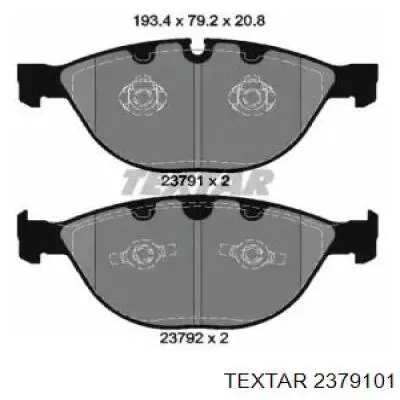 Тормозні колодки Textar 2379101