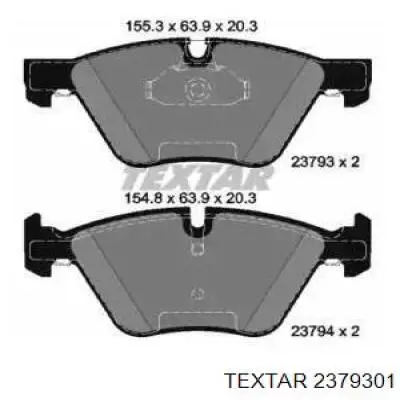 Тормозні колодки Textar 2379301