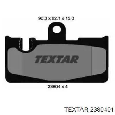 Задні гальмівні колодки Textar 2380401 ціна, від 18.33 USD